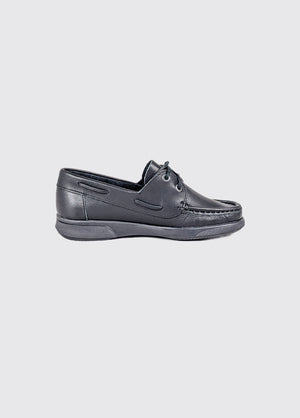AV8 Kapley: Black Deck School Shoes