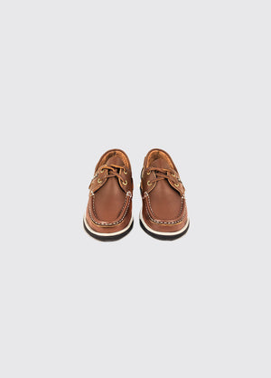 Kapley: Comfortable & Durable Brown Deck School Shoes