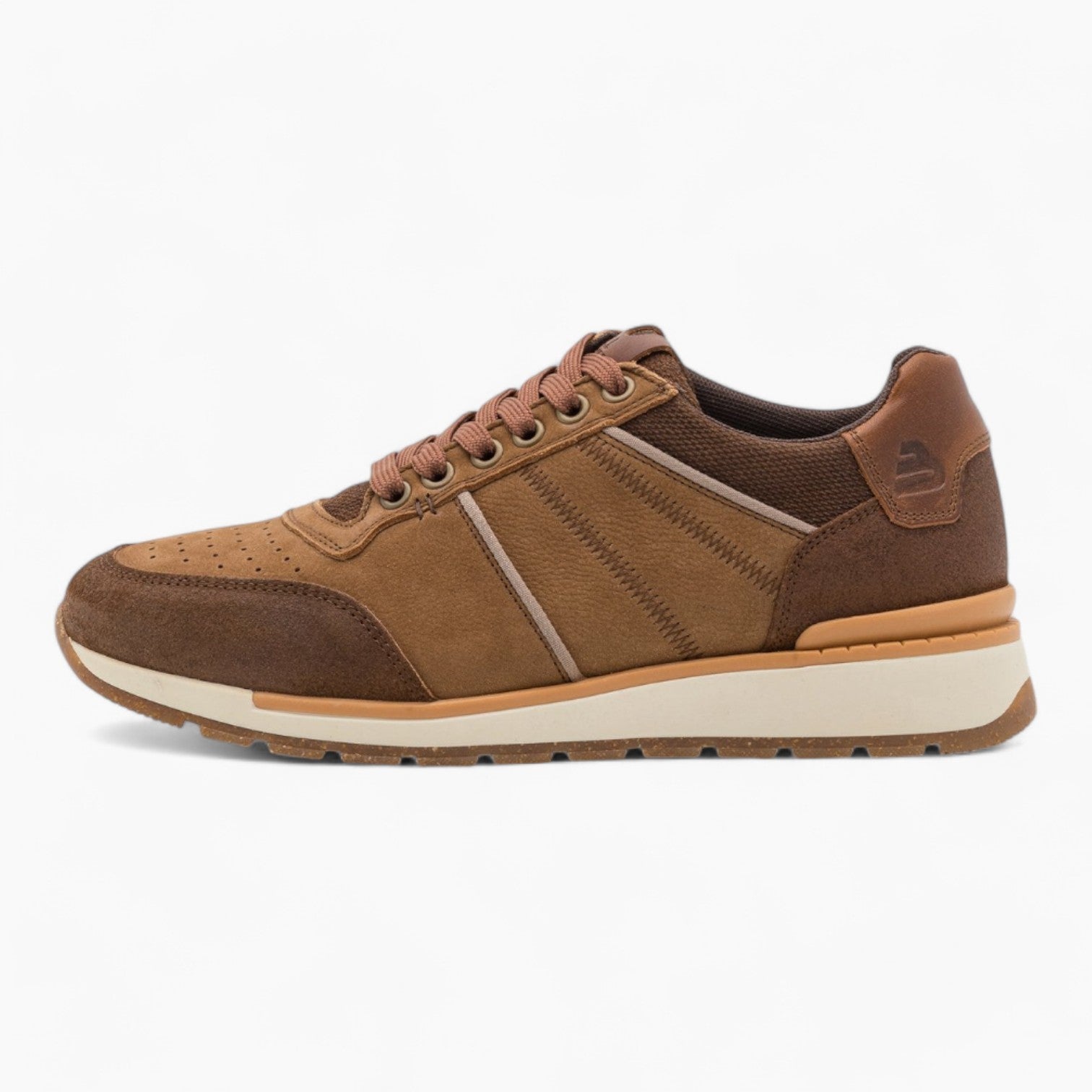 BullBoxer Men's Casual Shoes with Brown Nubuck Upper