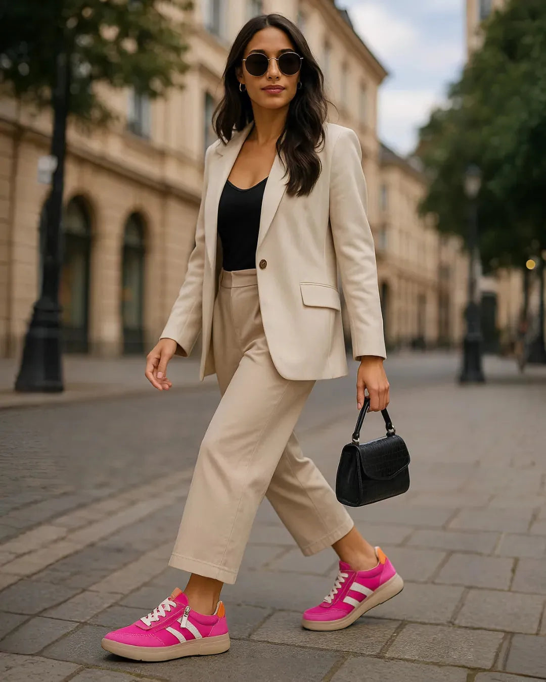 Jana Softline Pink Runner – Wide Fit & Gum Sole Trend - Leavys Shoes