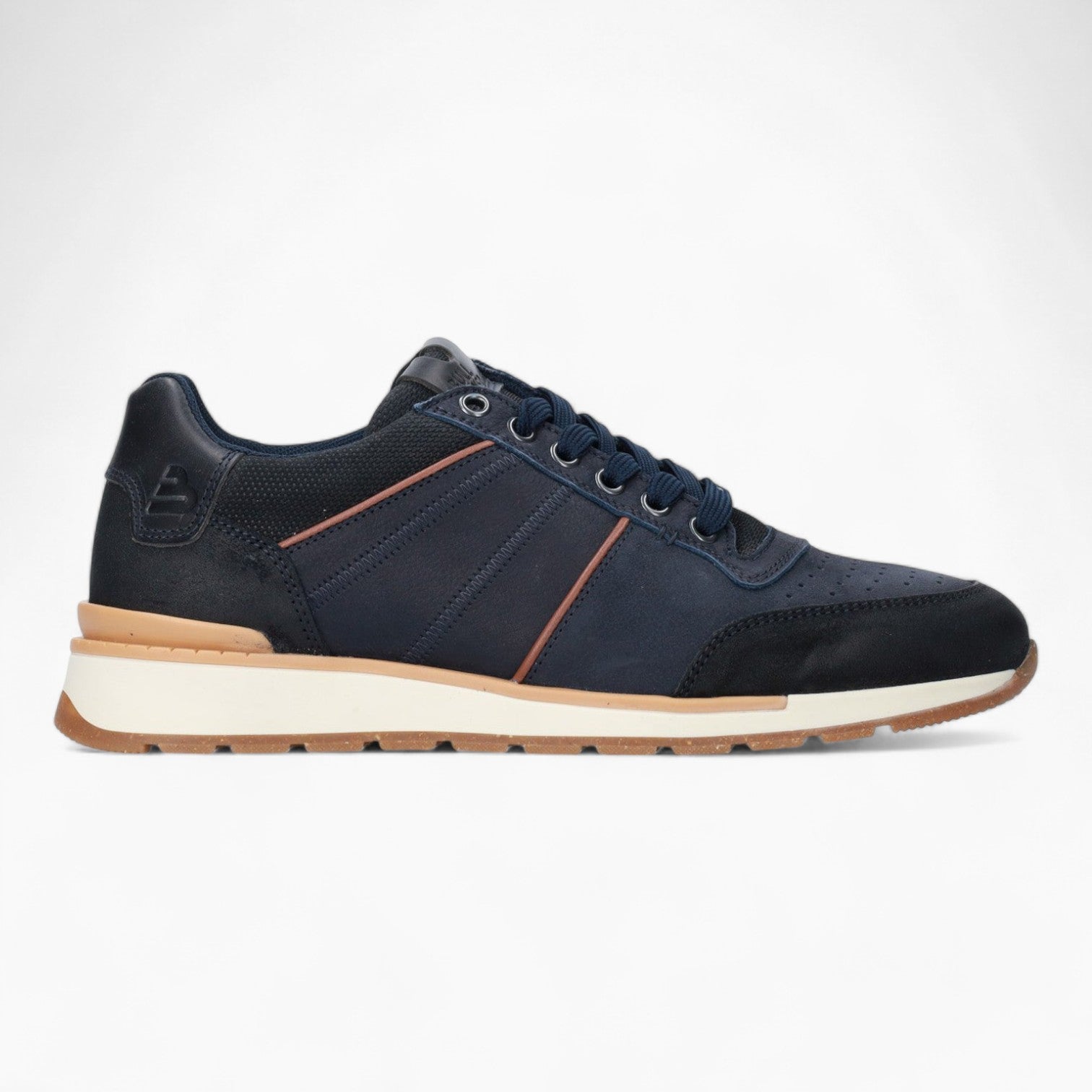 BullBoxer Men's Navy Casual Shoes with Contrast Sole