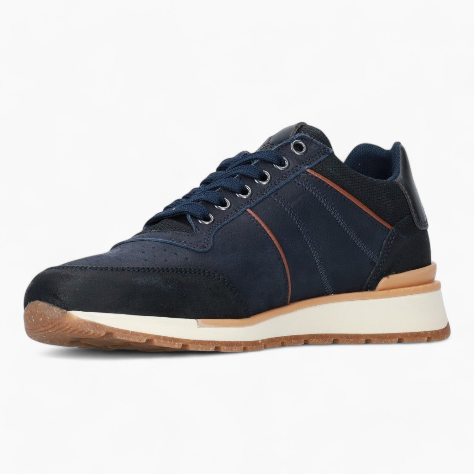 BullBoxer Men's Navy Casual Shoes with Contrast Sole