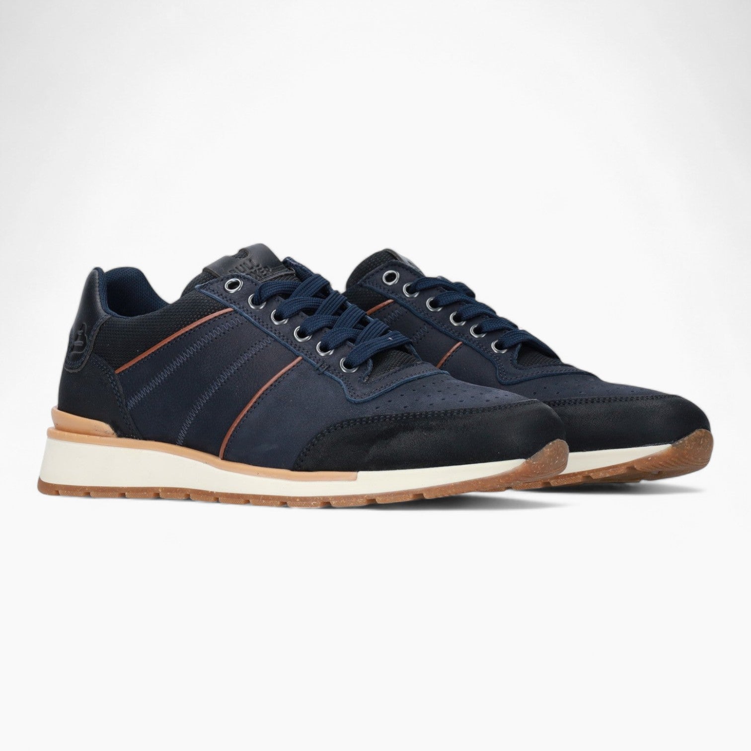 BullBoxer Men's Navy Casual Shoes with Contrast Sole