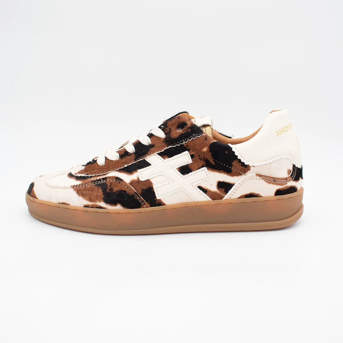 Another Trend Iconic II Vaca Cow-Print Leather Trainers