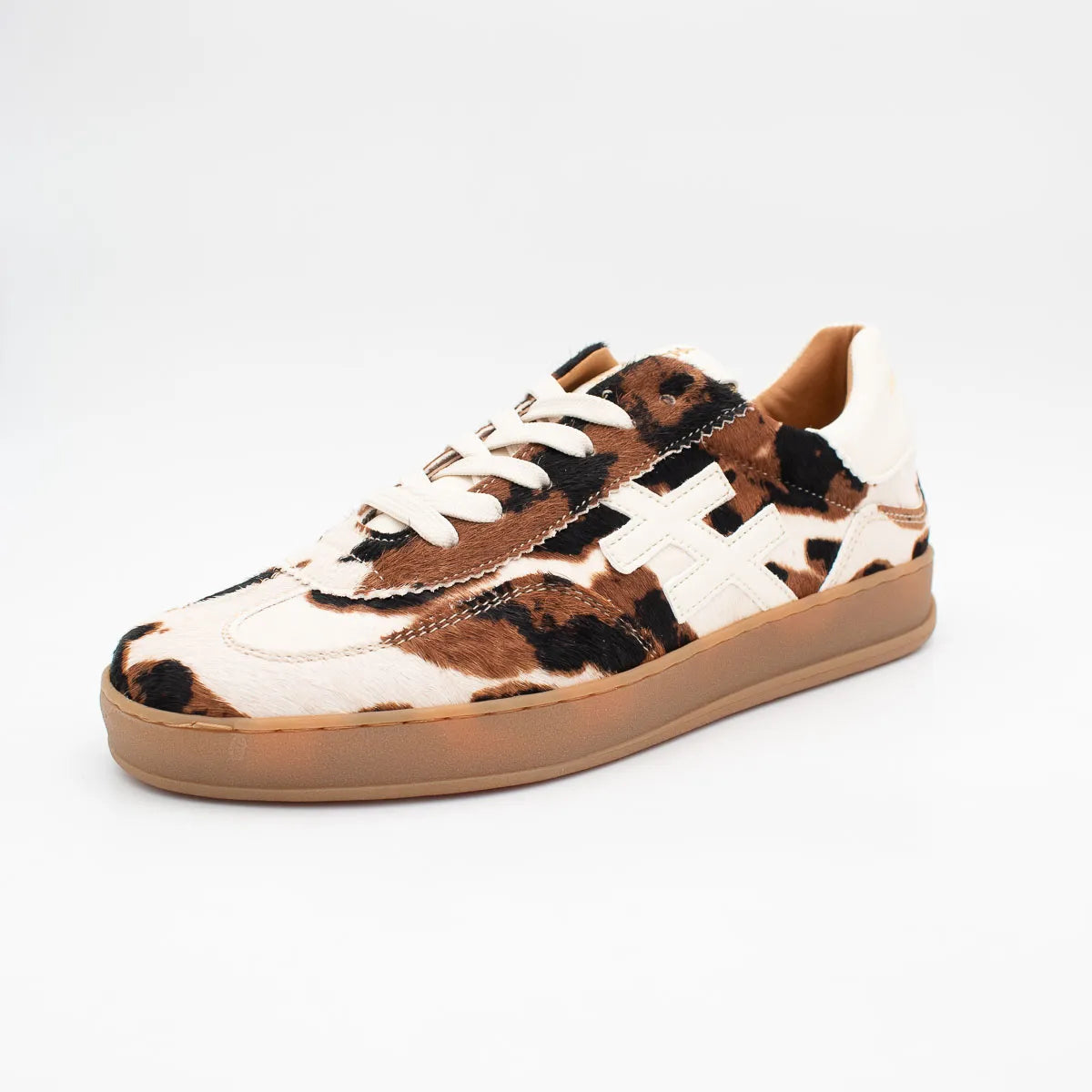 Another Trend Iconic II Vaca Cow-Print Leather Trainers
