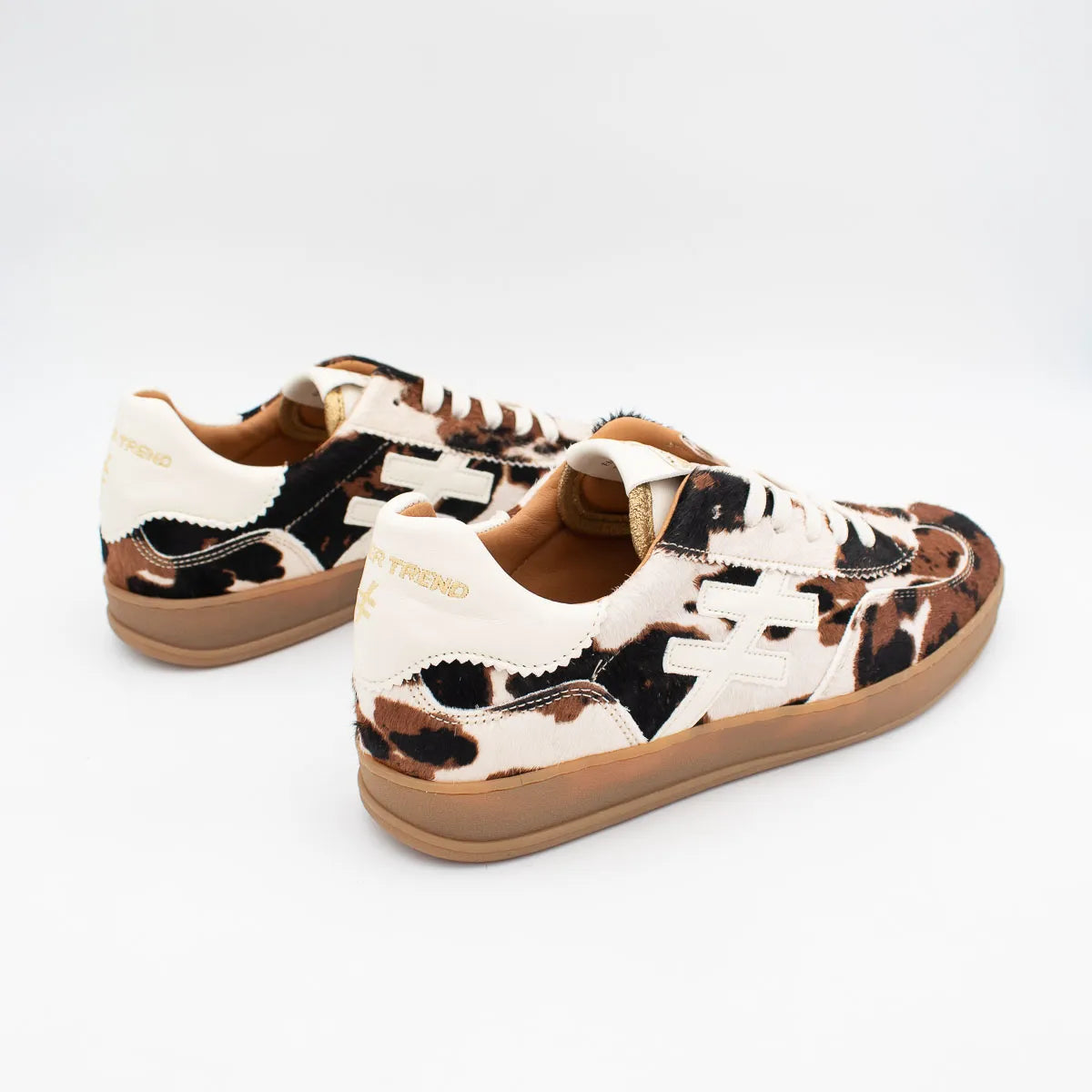 Another Trend Iconic II Vaca Cow-Print Leather Trainers