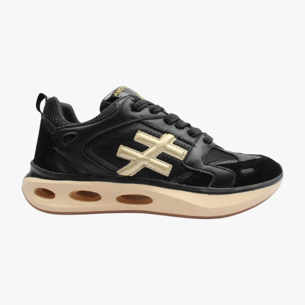 Another Trend Black Trainers with Aerated Sole