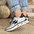 Another Trend Silver & Black Trainers with Aerated Sole - Leavys Shoes