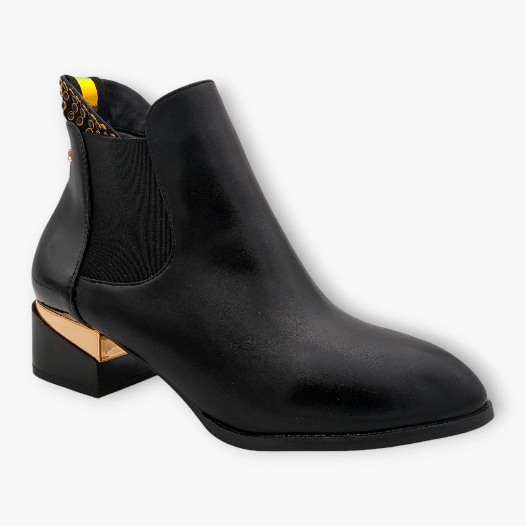 Kate Appleby Alice Black Faux Leather Ankle Boots