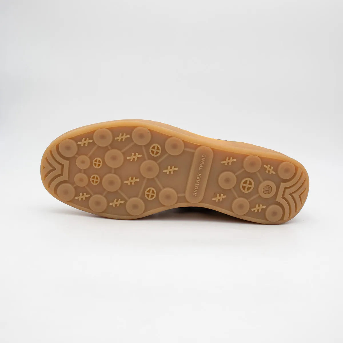 Another Trend ICONIC II White and Brown Trainer (Suede Toe Guard) - A032T493