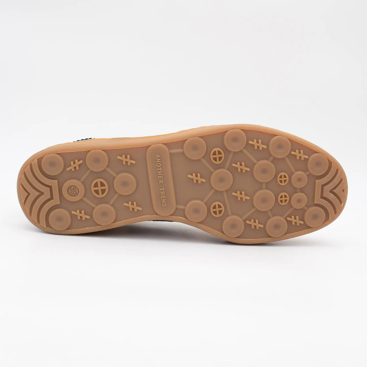 Another Trend Leather Retro Trainers – Off White