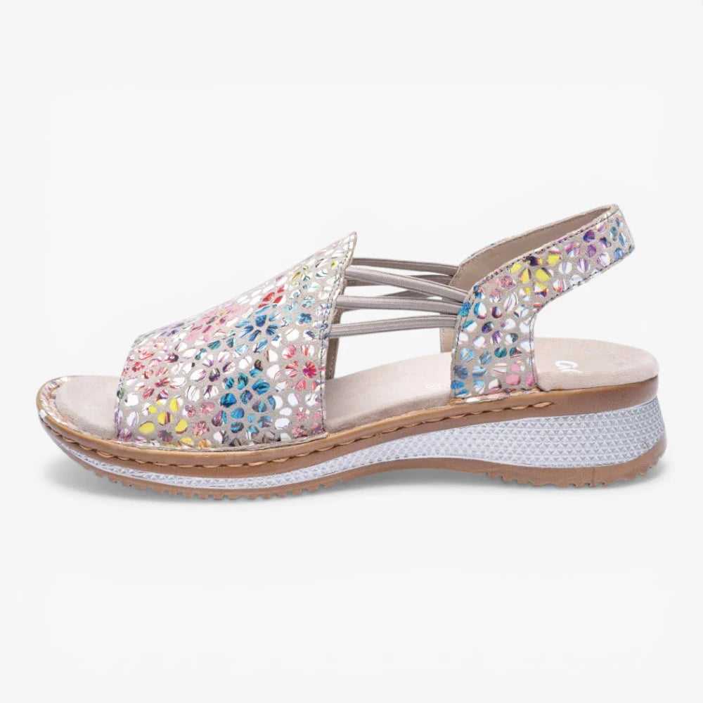 Ara Metallic Multi Sandal (Elasticated Band) Hawaii