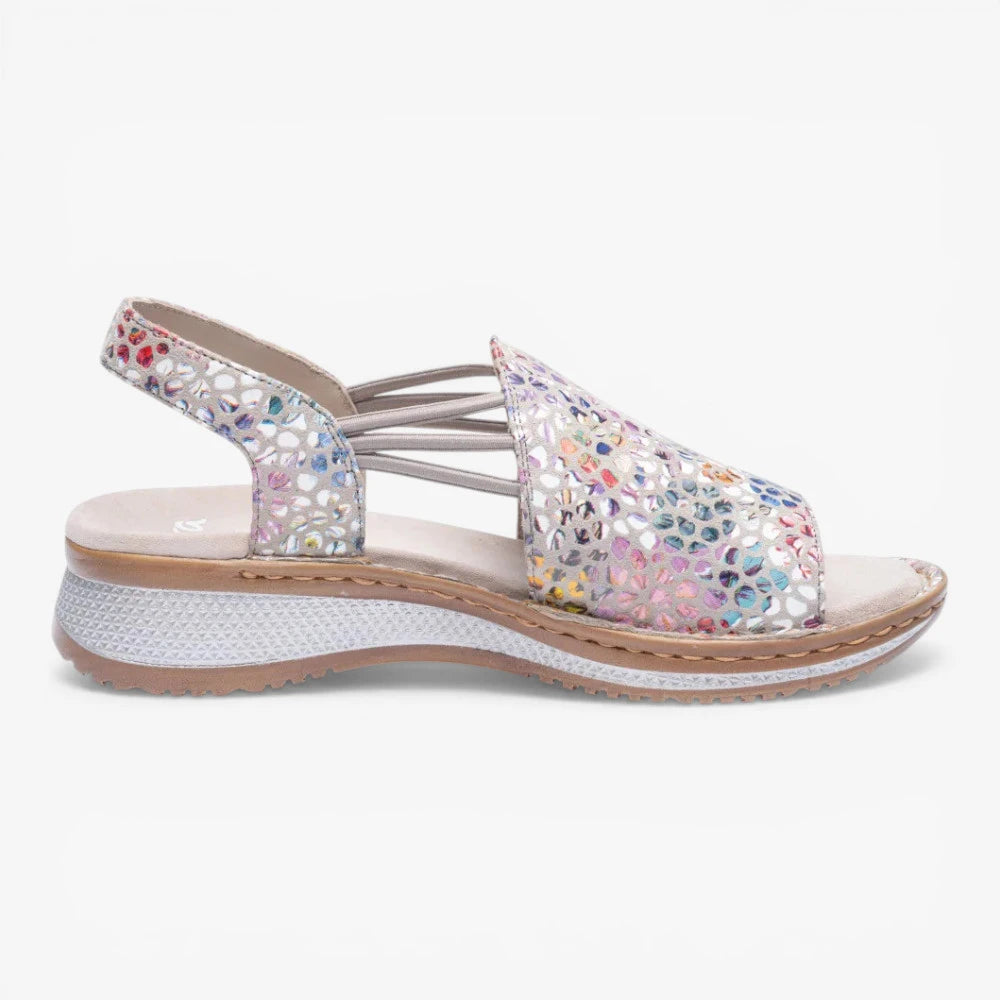 Ara Metallic Multi Sandal (Elasticated Band) Hawaii