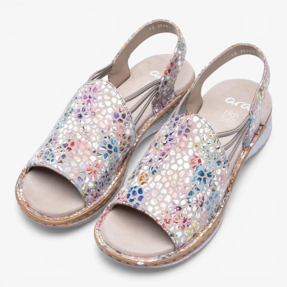 Ara Metallic Multi Sandal (Elasticated Band) Hawaii