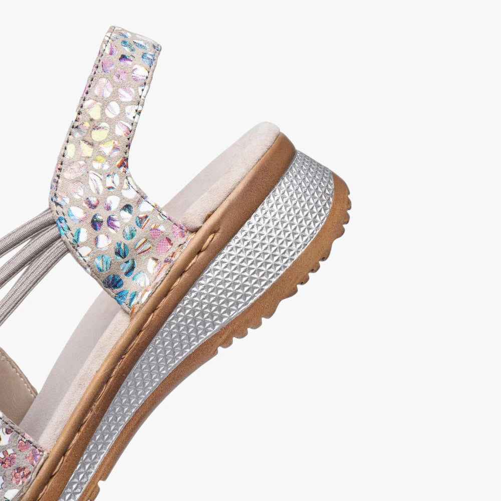 Ara Metallic Multi Sandal (Elasticated Band) Hawaii