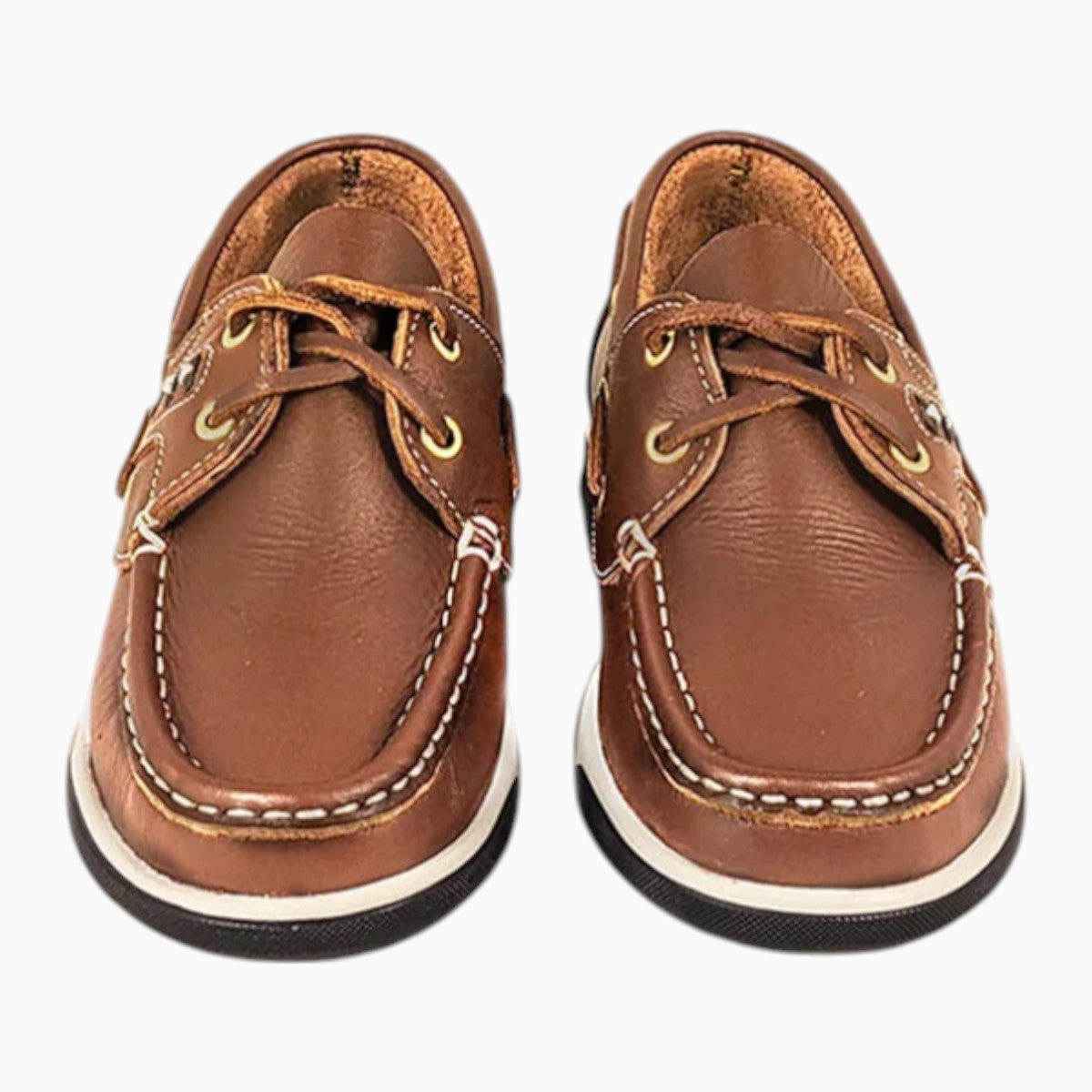 AV8 Kapley Brown Leather Deck Shoes - Leavys Shoes