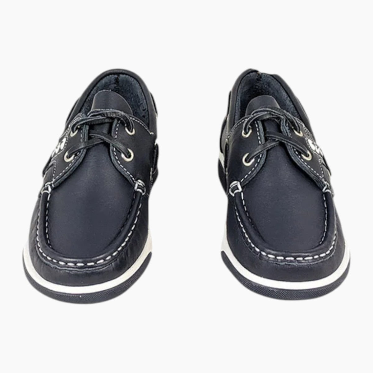 AV8 Kapley Navy Leather Deck Shoes - Leavys Shoes