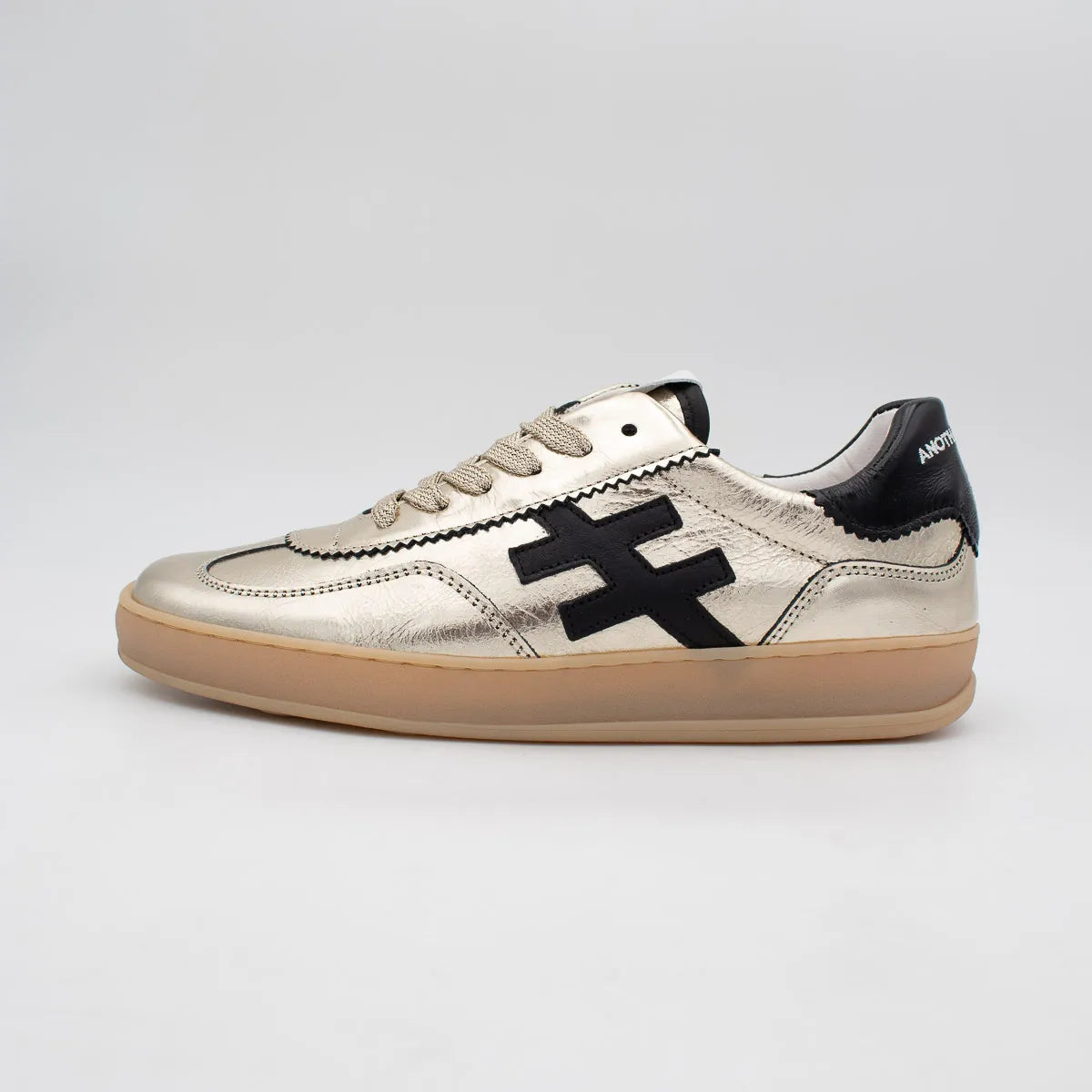 Another Trend ICONIC II Gold Trainer (Metallic Finish) (Lace Up) - A0325843