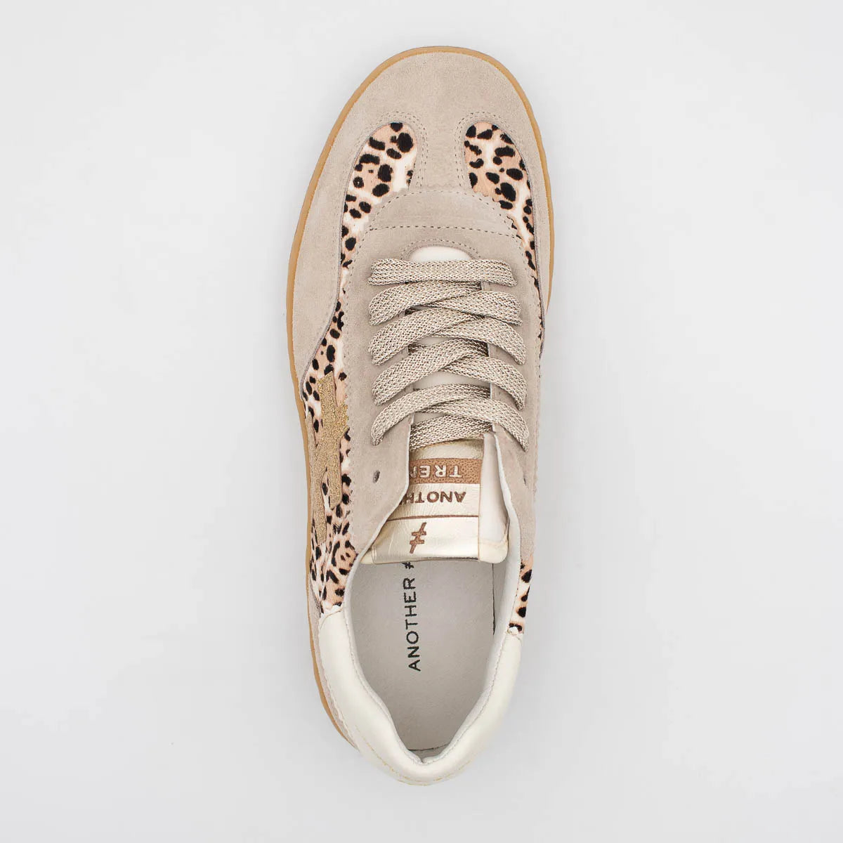 Another Trend ICONIC II Beige and Leopard Trainer (Hair On Leopard) - A032C3A3