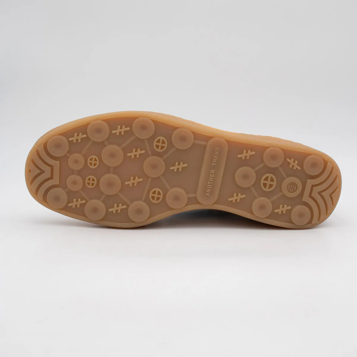 Another Trend Cream and Baby Blue Trainer (Patent Finish) (Lace Up) A032T388