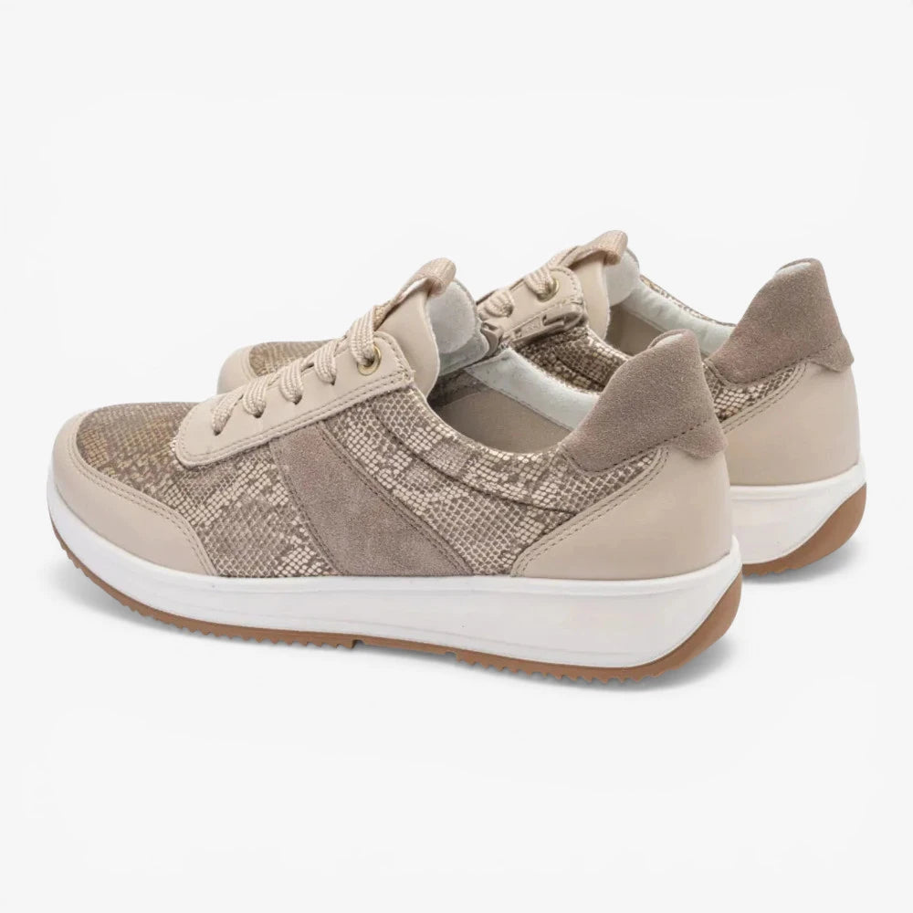 Ara Beige Trainer (Wide Fit) Osaka