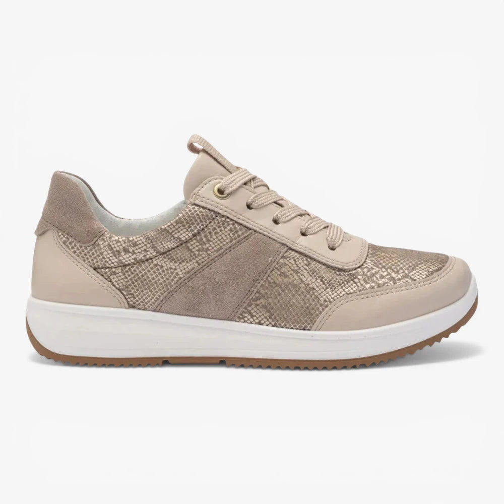Ara Beige Trainer (Wide Fit) Osaka