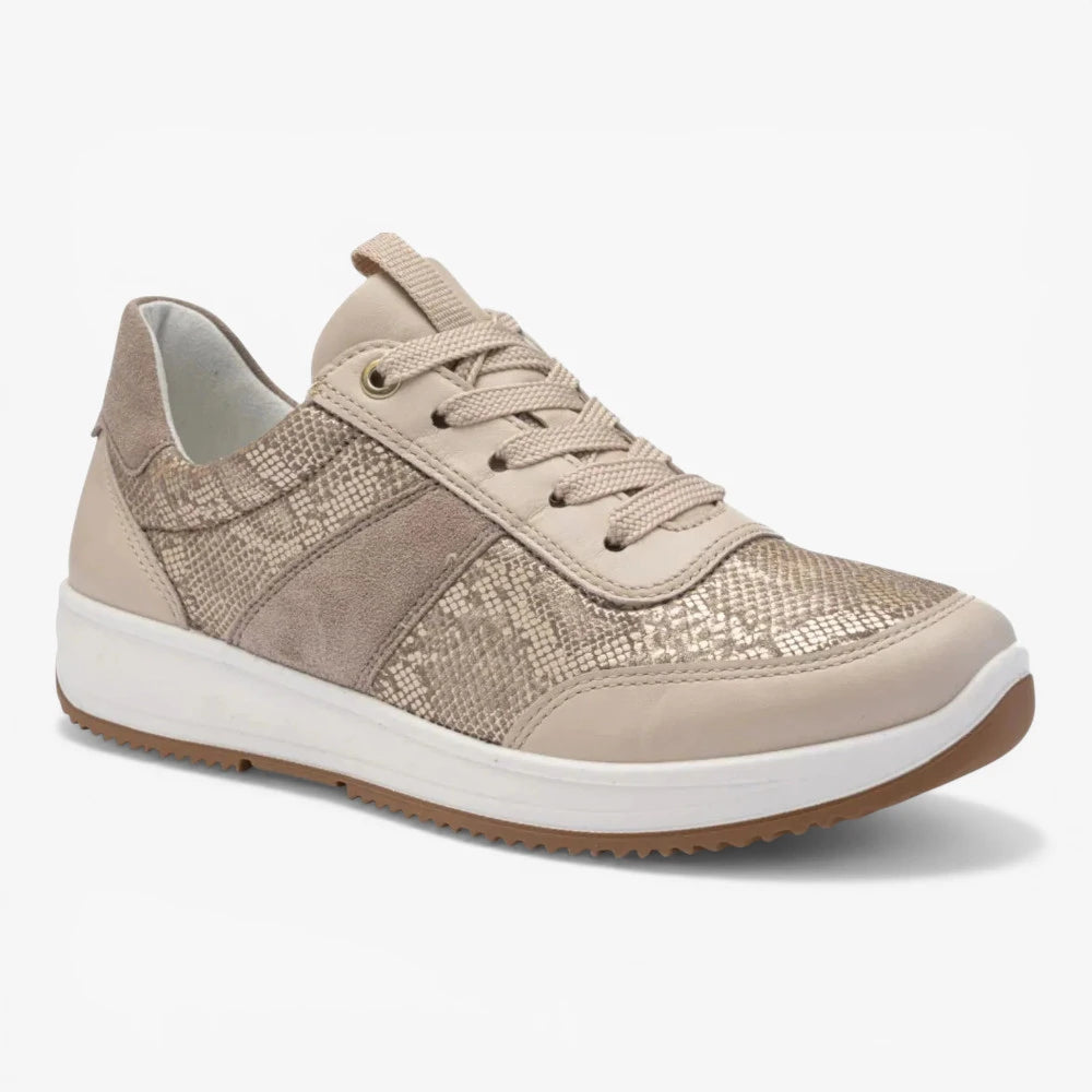 Ara Beige Trainer (Wide Fit) Osaka