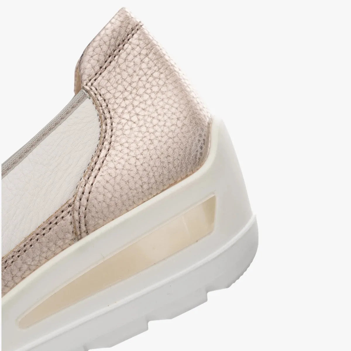 Ara Zürich Cream Court Shoes with Wedge Sole - Leavys Shoes