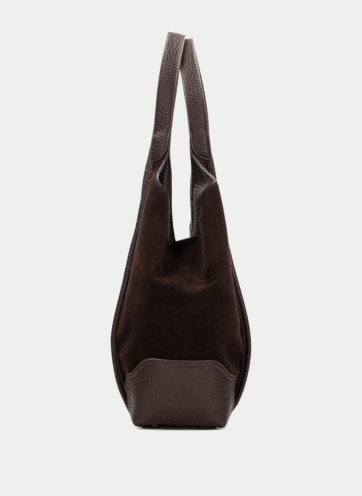 Hispanitas Chocolate Recycled Suede-Effect Hobo Bag