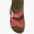 Lotus Comino Red Leather Mule Sandals with Buckle
