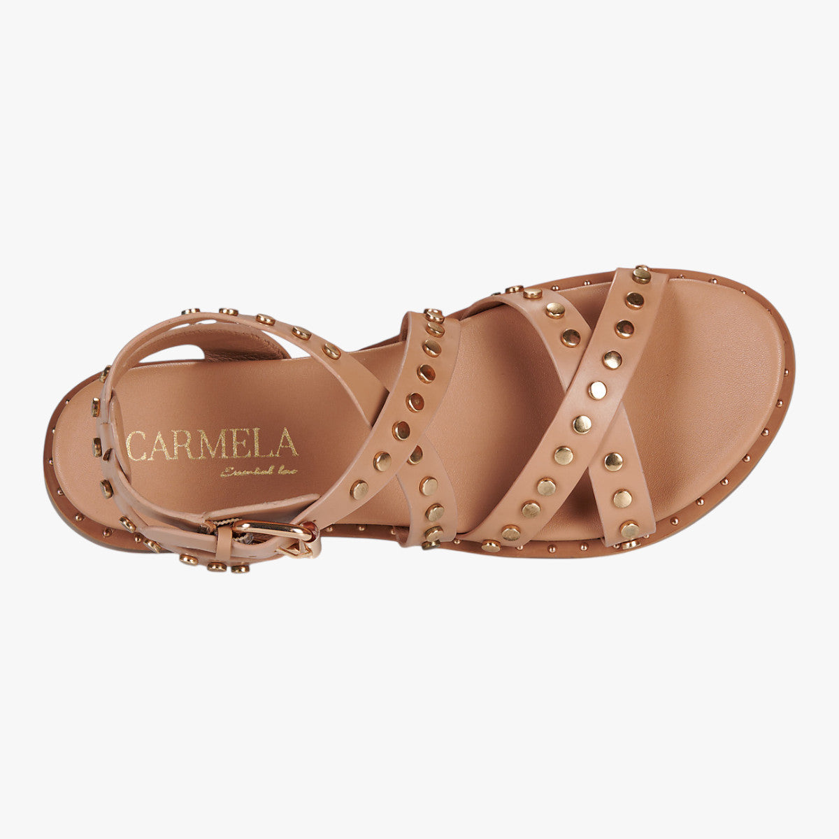 Carmela Beige Sandal (Buckle Fastening) – 162393