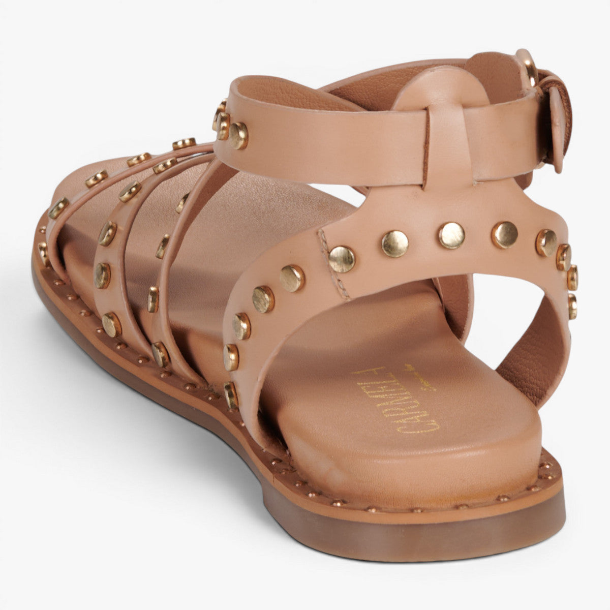 Carmela Beige Sandal (Buckle Fastening) – 162393