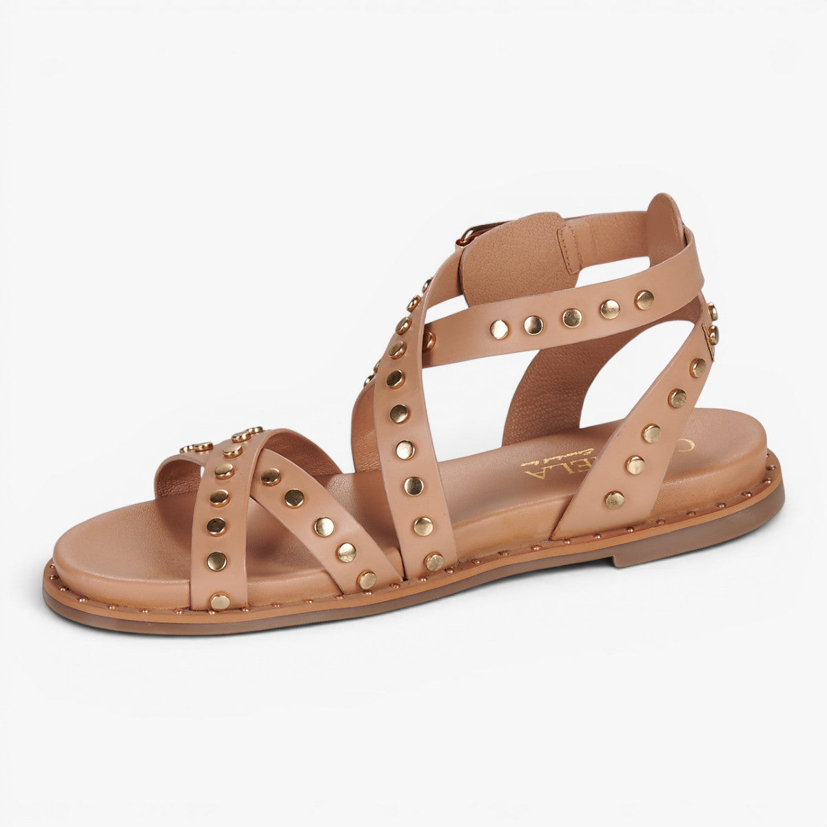 Carmela Beige Sandal (Buckle Fastening) – 162393