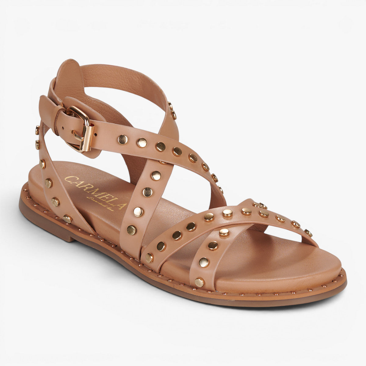 Carmela Beige Sandal (Buckle Fastening) – 162393