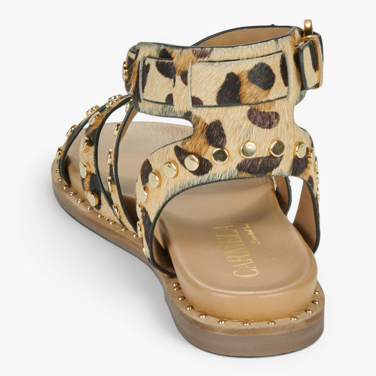Carmela Leopard Sandal (Buckle Fastening) – 162393