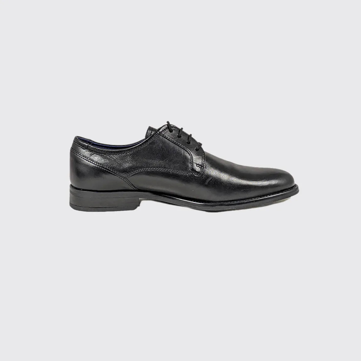 Dubarry Darrel black leather shoes – side profile