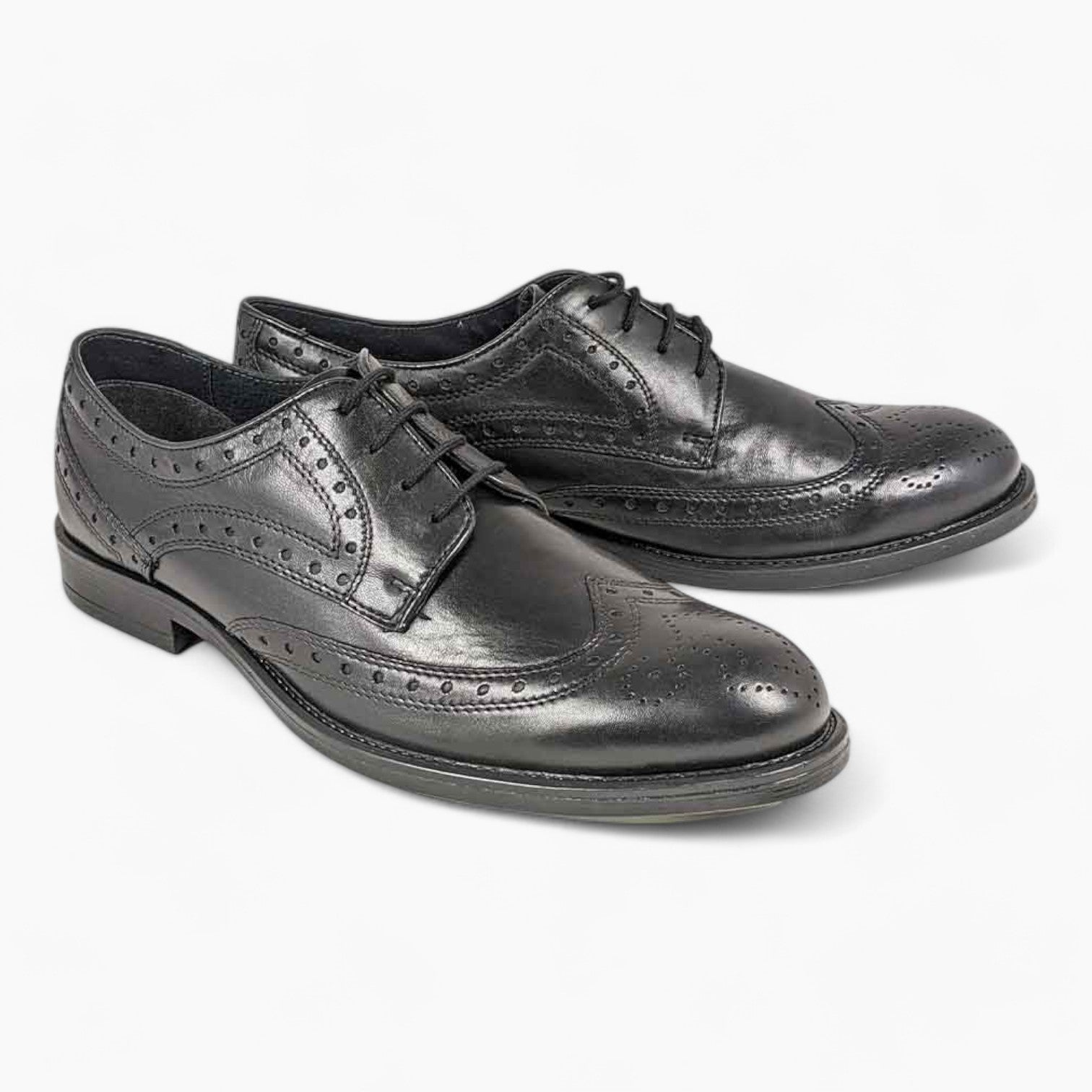 Dubarry Delaware Black Brogue Shoes – Classic Wingtip Design & Comfortable Fit - Leavys Shoes