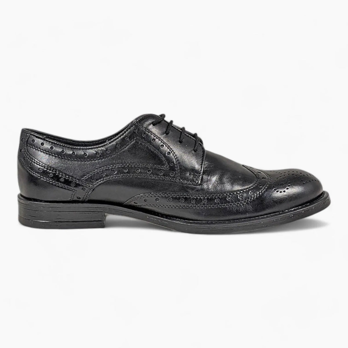 Dubarry Delaware Black Brogue Shoes – Classic Wingtip Design &amp; Comfortable Fit - Leavys Shoes