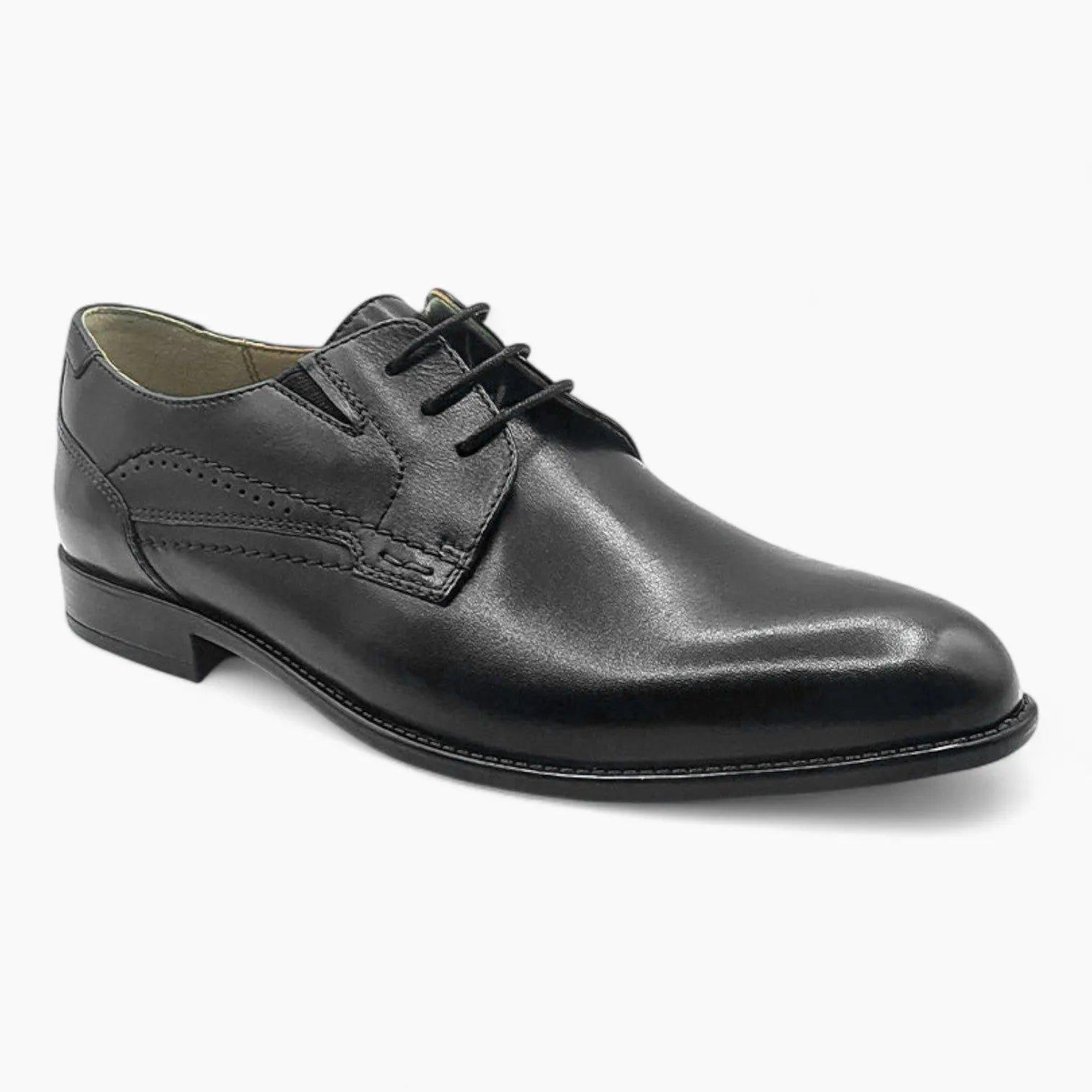 Wide Fit Black Leather Dress Shoes - Dubarry