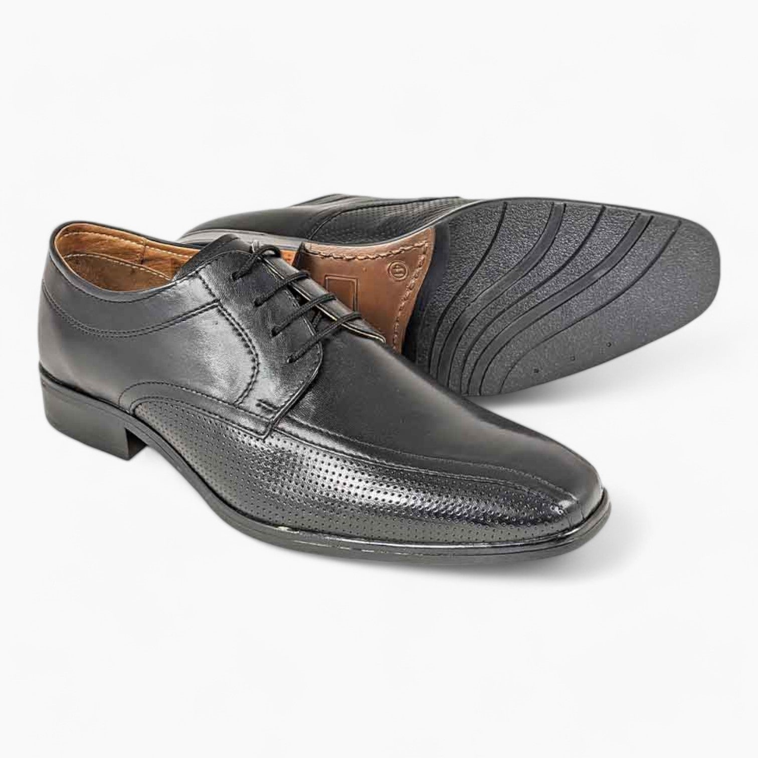 Dubarry Denzil Black Formal Dress Shoe – Sleek Toe Design & Comfortable Arch Support - Leavys Shoes