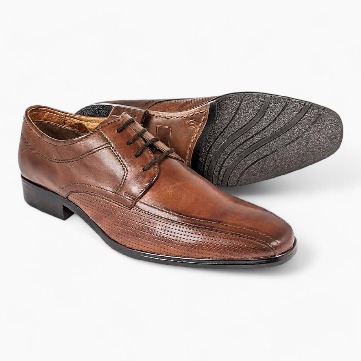 Dubarry Denzil Tan Formal Dress Shoe – Comfortable Leather Shoe with Sleek Toe - Leavys Shoes