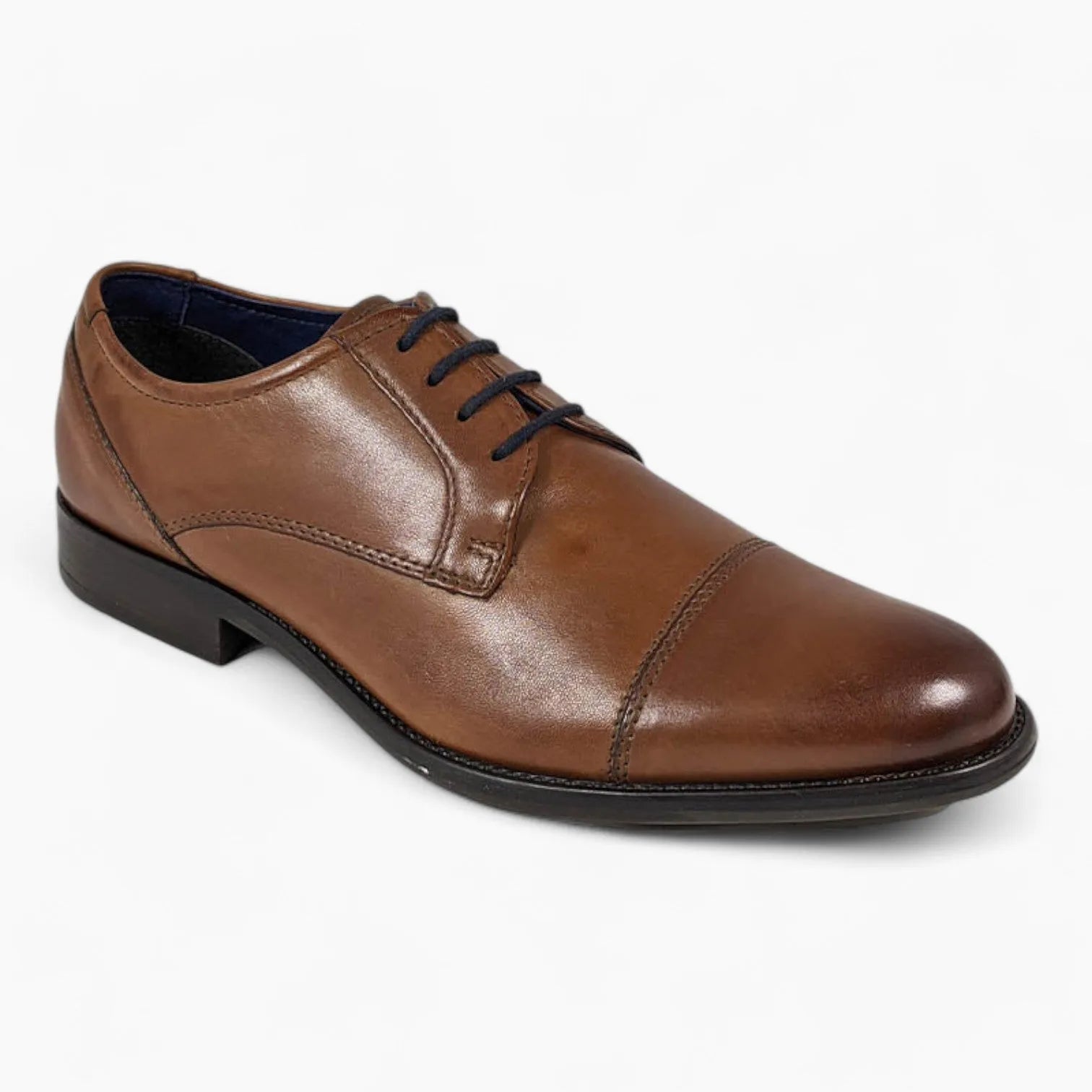 Dubarry Derek Men's Tan Classic Toe Cap Lace-Up Shoes – Durable & Comfortable - Leavys Shoes