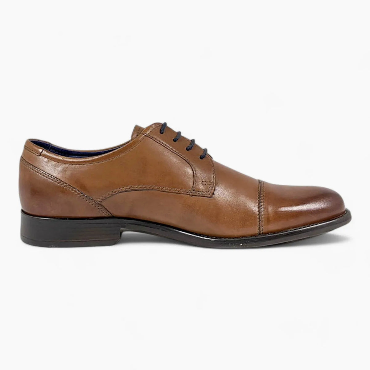Dubarry Derek Men&#39;s Tan Classic Toe Cap Lace-Up Shoes – Durable &amp; Comfortable - Leavys Shoes