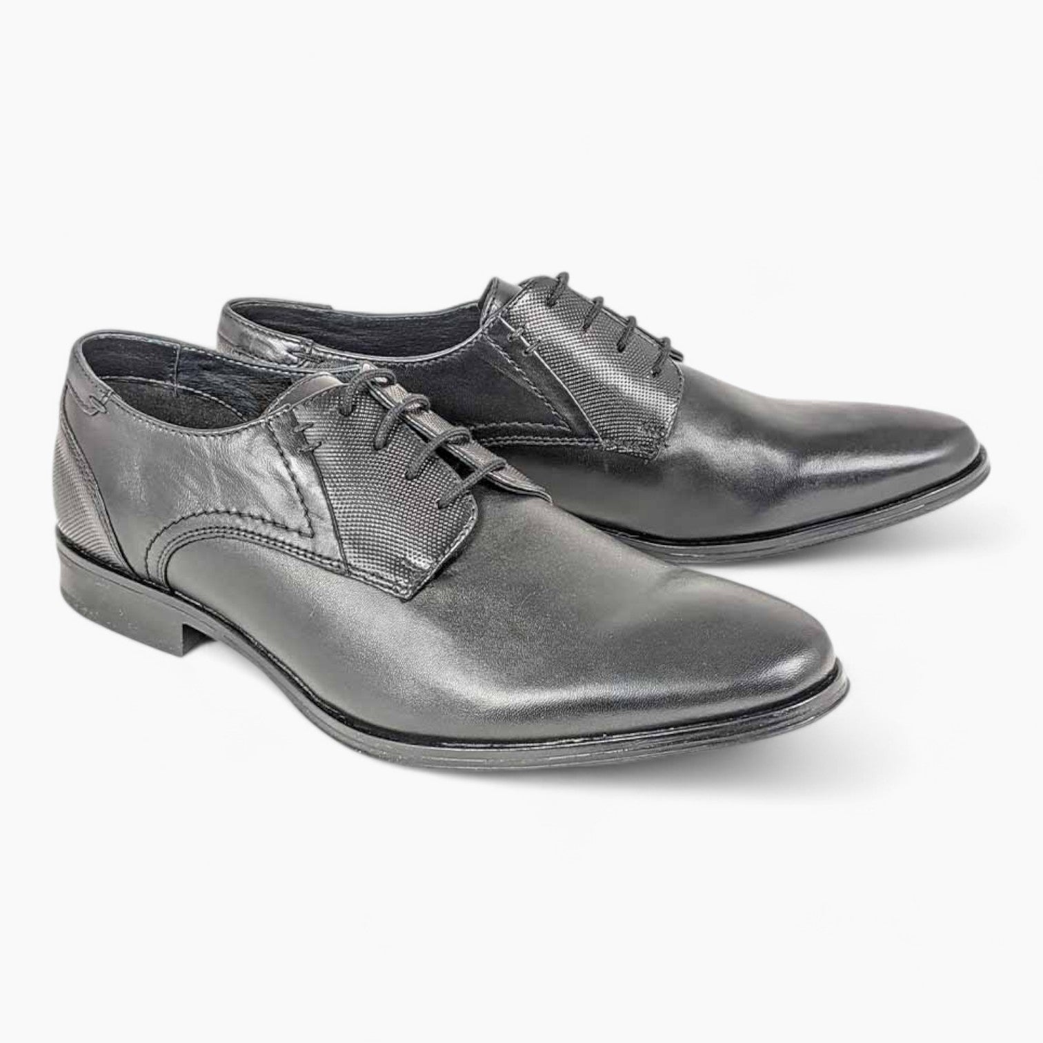 Dubarry Drago Black Derby Shoes – Wide Fit Leather Lace-Up - Leavys Shoes