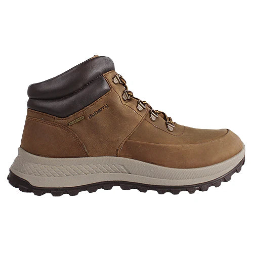 Tan Leather Waterproof Men's Boots with Laces - Dubarry Columbia - Leavys Shoes