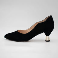 Black suede