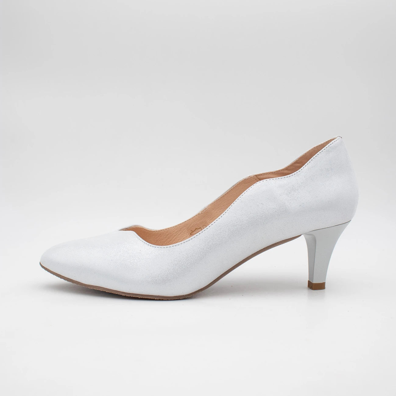 EMIS Silver Court Shoe (Wide Fit) – S7053/F219
