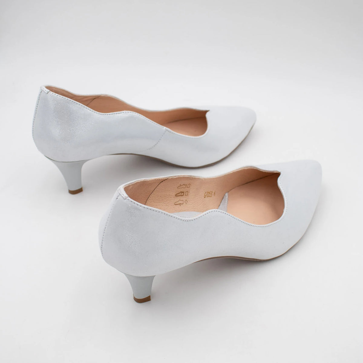 EMIS Silver Court Shoe (Wide Fit) – S7053/F219