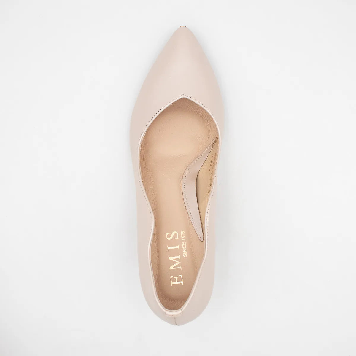 EMIS Beige Court Shoe (Wide Fit) – S8054/F226o