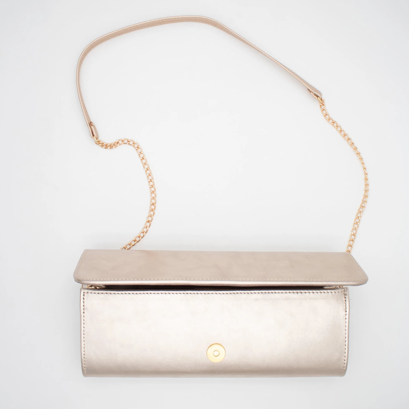 Emis Champagne Gold Metallic Occasion Clutch Bag